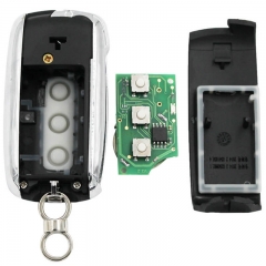 Upgraded Flip 3 buttons Remote Key HU92 Blade 315mhz / 433MHz ID73 chip for Land Rove*r 2002-2005 
