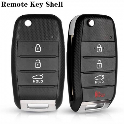 3/4 Button Flip Folding Remote Key Shell for KIA K2 K3 K5 Carens Cerato Forte K2 K3 K5