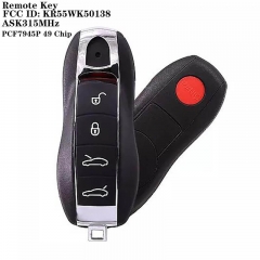 4+1 Button Remote Key PCF7945P 49 Chip FCC ID: KR55WK50138 ASK315MHz HU66 For Posrch*e Panamera 