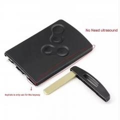 4 Button Smart Card Shell White/Black Button Case Buckle Removable VA6 For Renaul*t Koreo 
