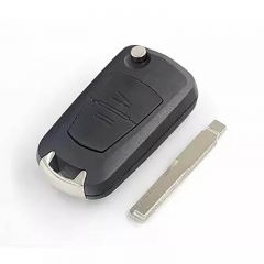 Modified Flip Remote Key Shell 2/3 Button HU43 Blade For Ope*l