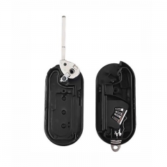 Remote Flip Folding Car Key Shell 3 Buttons SIP22 For FIAT 500 Punto Ducato Stilo Panda