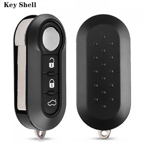 Remote Flip Folding Car Key Shell 3 Buttons SIP22 For FIAT 500 Punto Ducato Stilo Panda