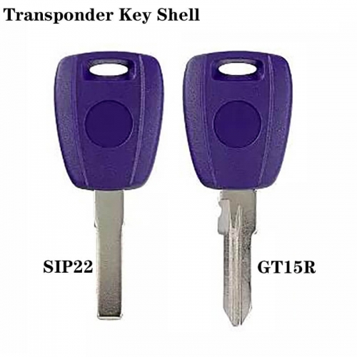 Transponder Key Shell SIP22/GT15R Blade For FIAT
