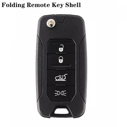 4Button Folding Remote Key Shell For Jeep