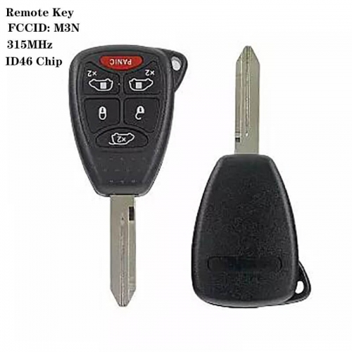Remote Key 5+1 Button ID 46 315MHZ FCCID: M3N For Chrysle*r 