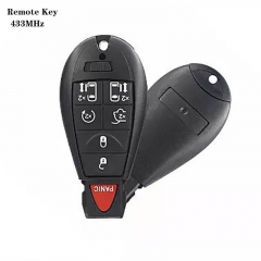 #10 Remote Key 6+1 Buttons 433MHz For Chrysle*r 