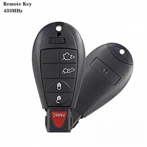 #6 Remote Key 4+1 Buttons 433MHz For Chrysle*r Cherokee 