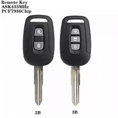 2/3Button Remote Key ASK433MHz PCF7936 Chip For Chevrole*t Copaci 