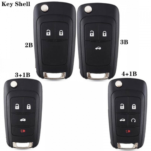 Flip Remote Key Shell 2/3/4/5 Buttons For Chevrole*t 