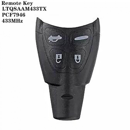 4Button Remote Key 433MHz PCF7946-LTQSAAM433TX For SAAB