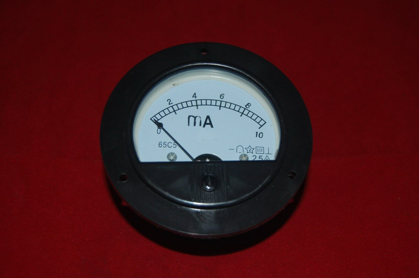 DC 0-10mA Round Analog Ammeter Panel AMP Current Meter Dia. 90mm Direct Connect