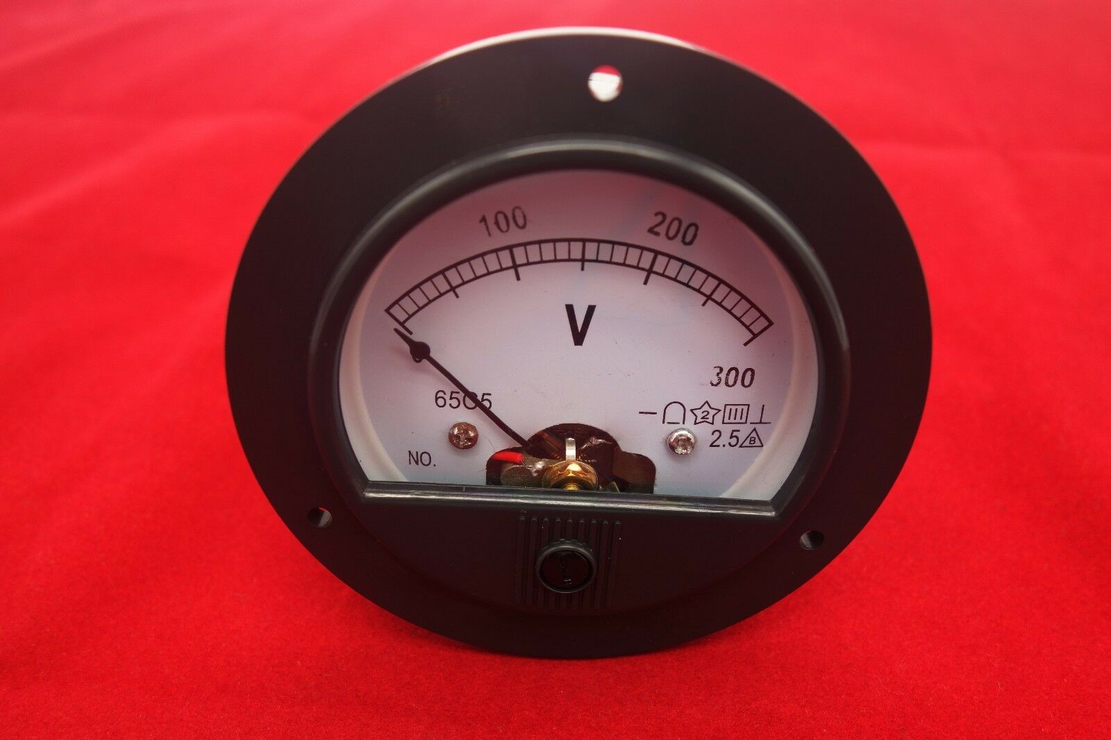 DC 0-300V Analog Voltmeter  Voltage Panel meter  Dia. 90mm Direct Connect