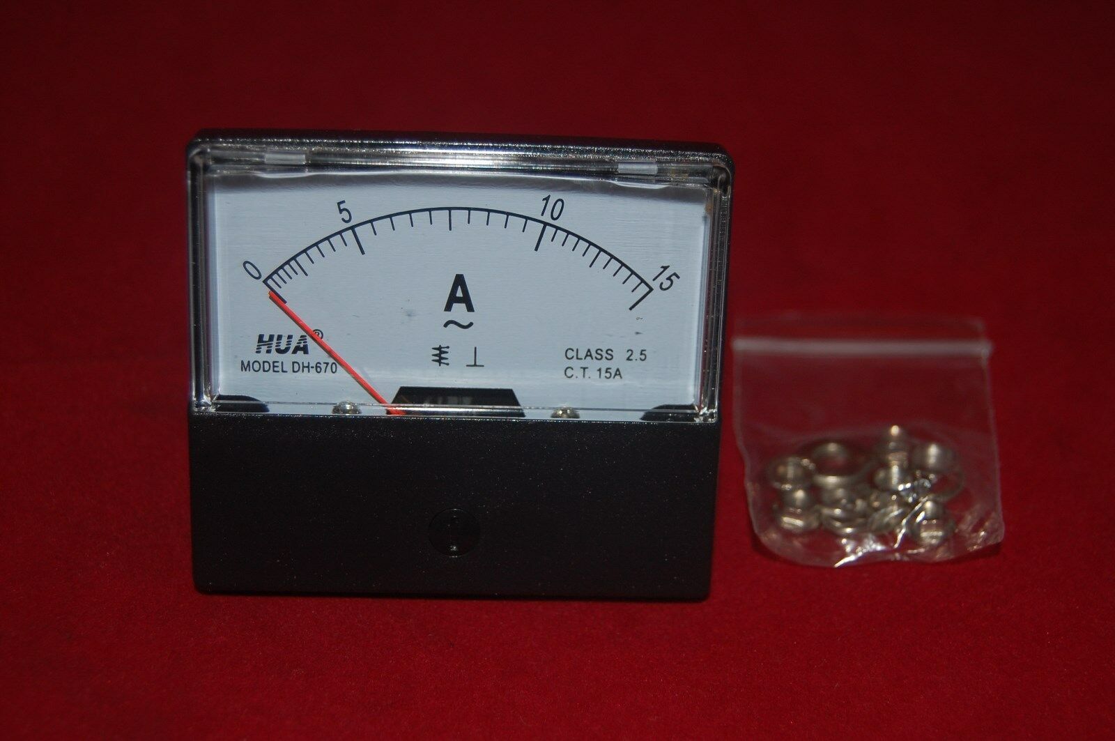AC 15A  Analog Ammeter Panel AMP Current Meter AC 0-15A 60*70MM directly Connect