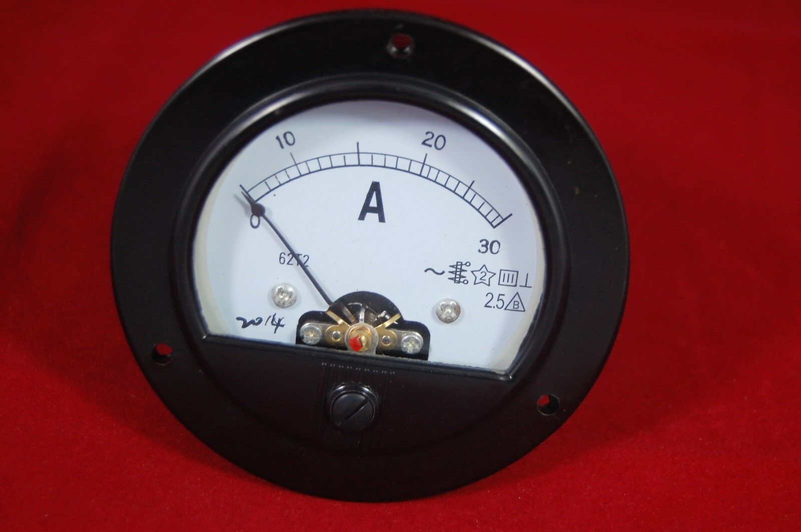 AC 0-30A Round Analog Ammeter Panel AMP Current Meter Dia. 90mm Direct Connect
