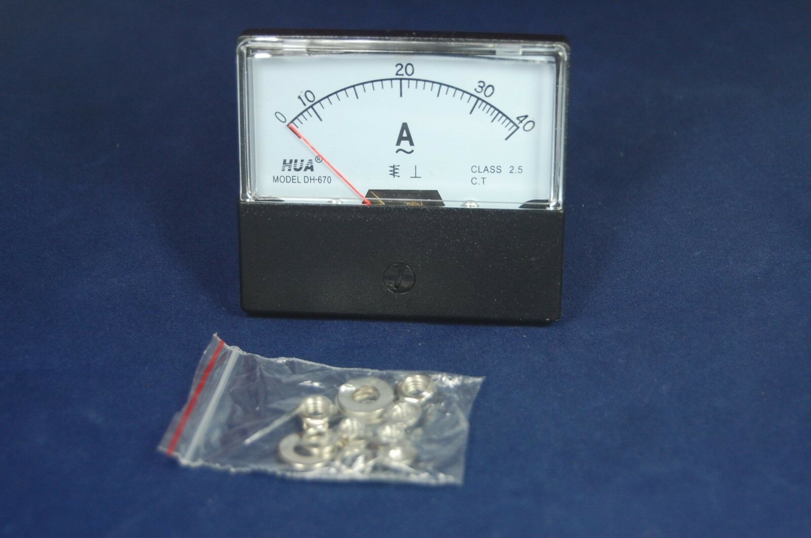 1PC AC 0-40A  Analog Ammeter Panel AMP Current Meter 60*70 directly Connect
