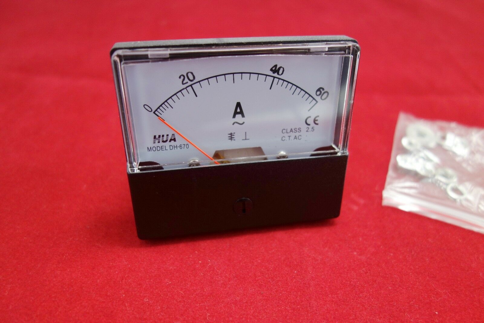 AC 60A  Analog Ammeter Panel AMP Current Meter AC 0-60A 60*70MM directly Connect