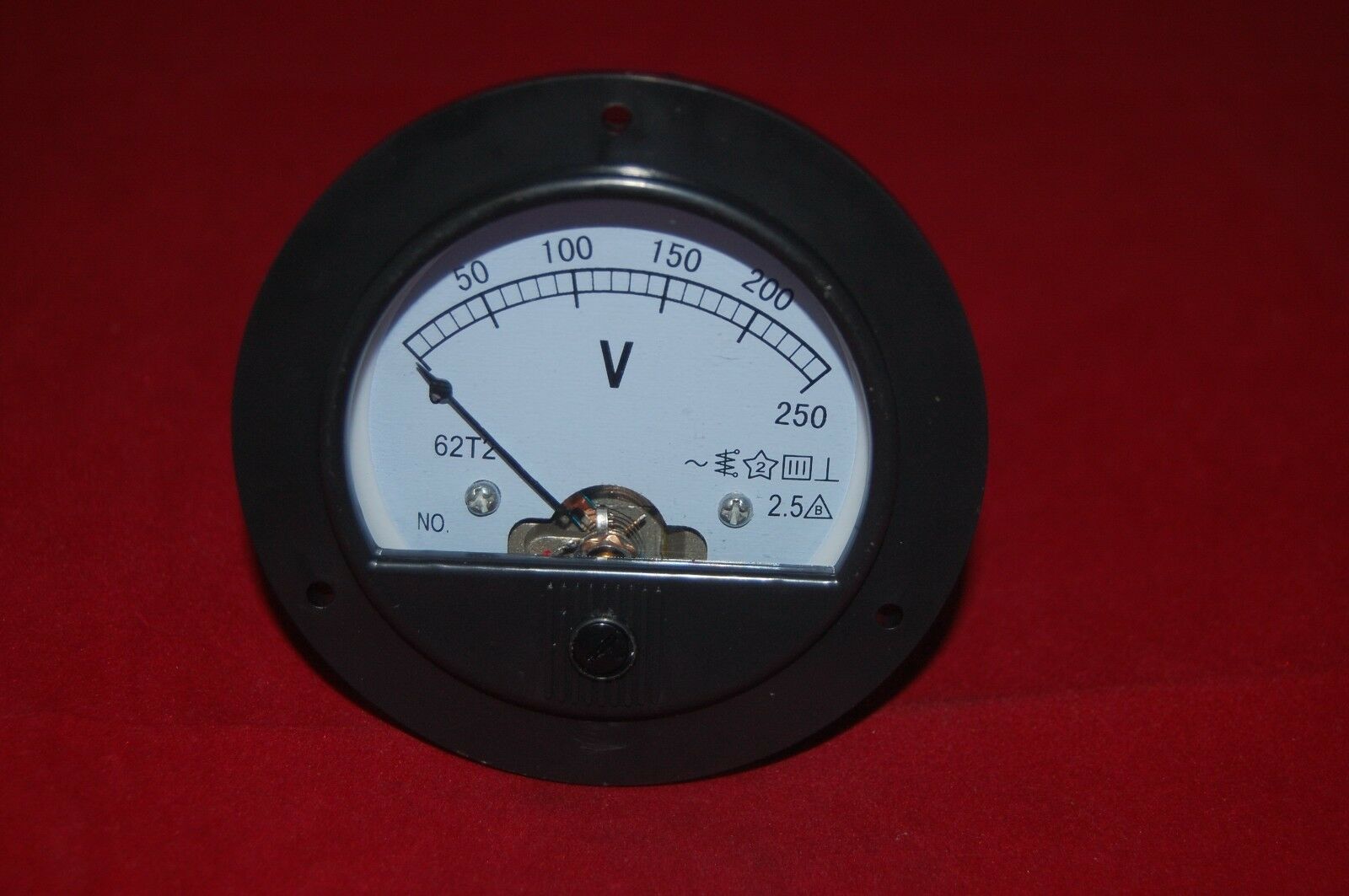 AC 0-250V Round Analog Voltmeter Voltage Panel Meter Dia. 90mm  directly Connect