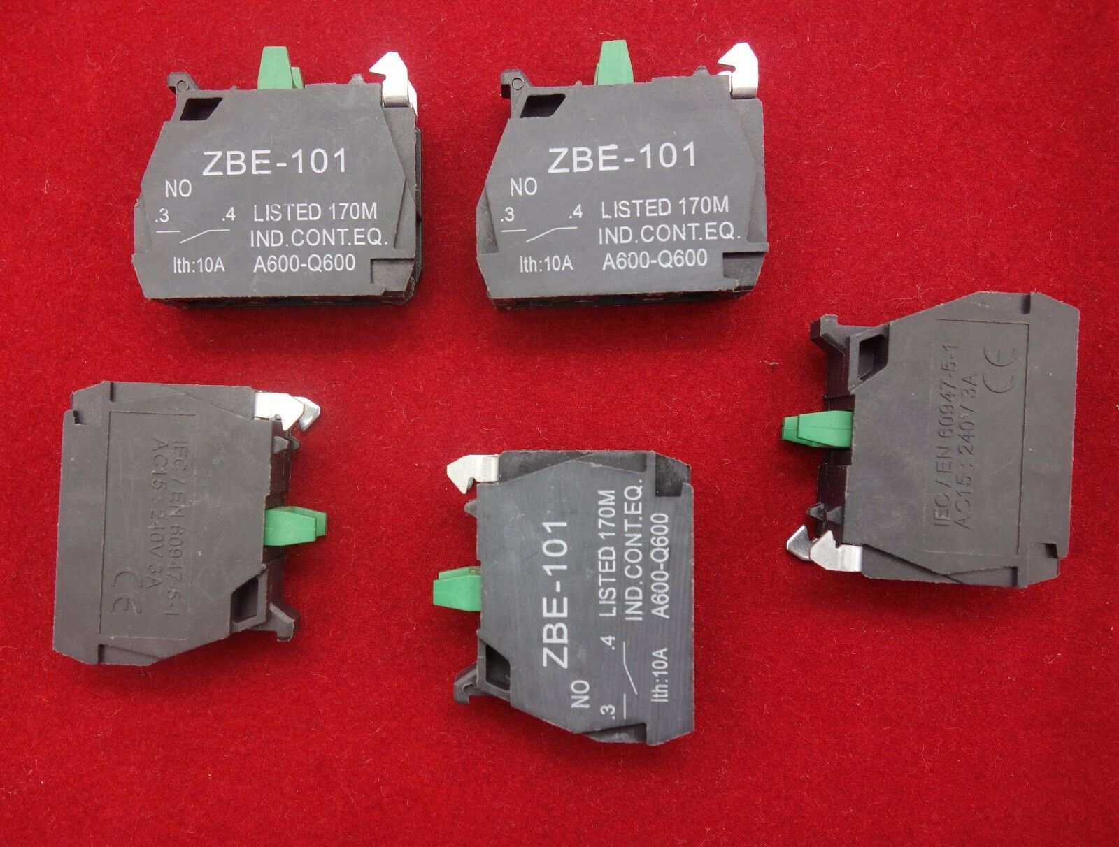 10PCS ZBE-101 N/O CONTACT BLOCK FITS XB4 XB5 Series Products