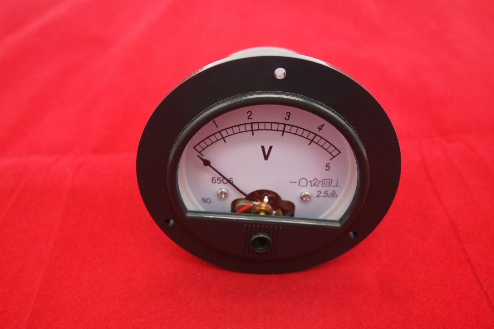DC 0-5V Round Analog Voltmeter Voltage Panel meter Dia. 90mm directly Connect