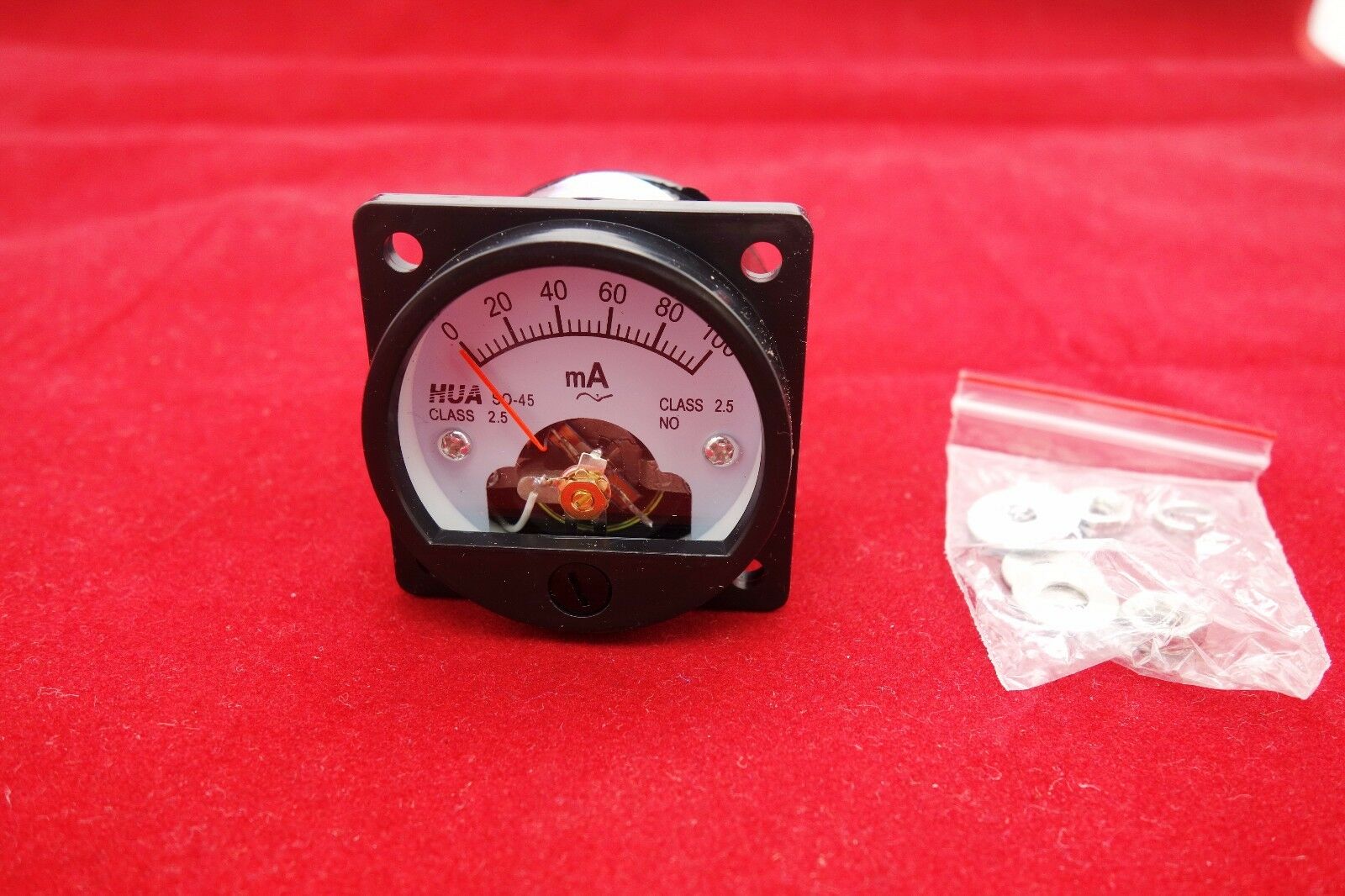 AC 0-100mA Analog Ammeter Panel AMP Current Meter SO45 directly Connect