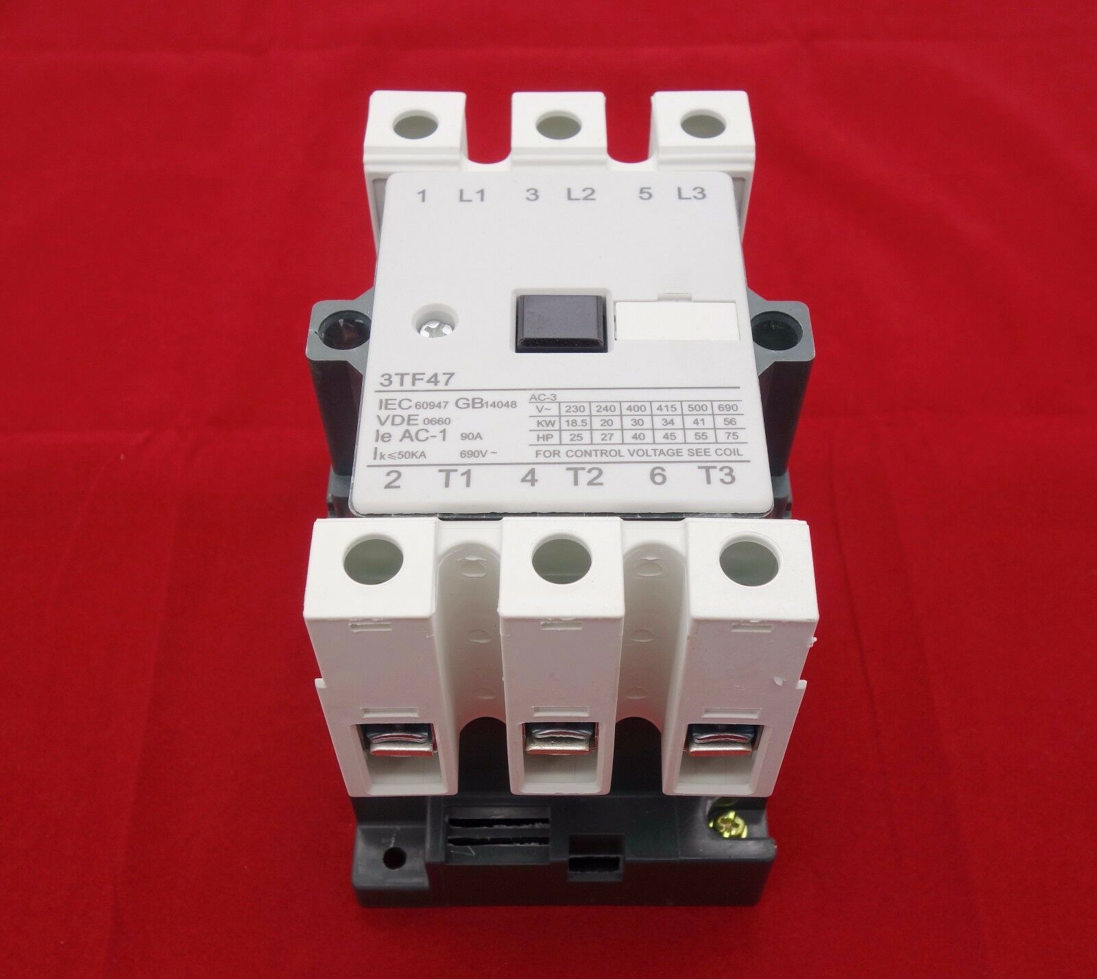 1pc New FITS 3TF47 22 AC CONTACTOR 70A COIL 220V AC 50/60HZ