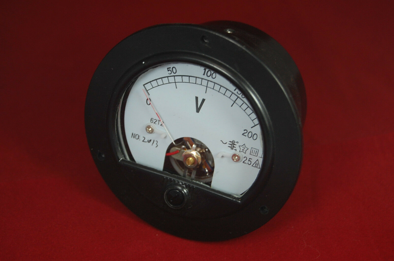 AC 0-200V Round Analog Voltmeter Voltage Panel Meter Dia. 90mm  directly Connect