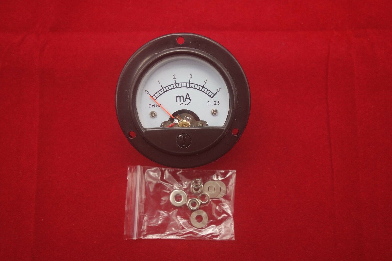 1pc AC 0-5MA Round Analog Ammeter Panel AMP Current Meter Dia. 66.4mm DH52