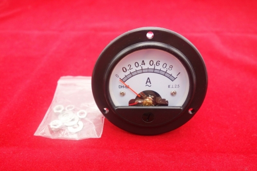 1pc AC 0-1A Round Analog Ammeter Panel AMP Current Meter Dia. 66.4mm DH52
