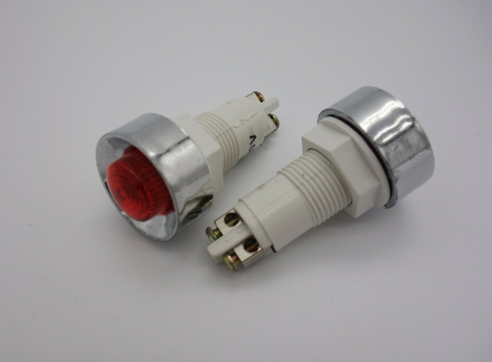 5 Pcs Cutout 13.5mm 24V DC/AC RED incandescent Pilot Lights Screw terminal