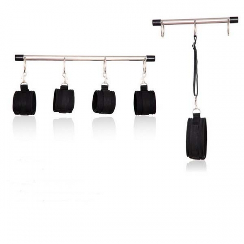 MOG Iron pipe parallel bars handcuffs and ankles tied to bond