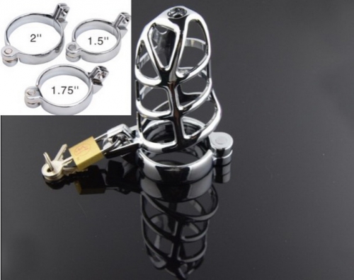 MOG A full set of male chastity locks with three rings