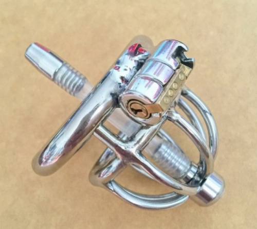 MOG New male chastity lock with soft catheter