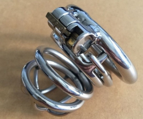 MOG Metal stainless steel chastity lock with anti-shedding