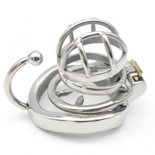 MOG Short men's stainless steel anti-offset version of the chastity lock