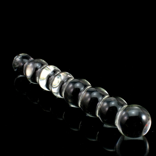 MOG Crystal glass pull beads large ice fire stick