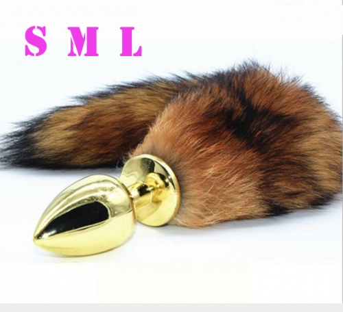MOG Golden fox tail anal plug