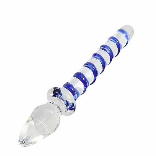 MOG Crystal glass massage stick anal plug