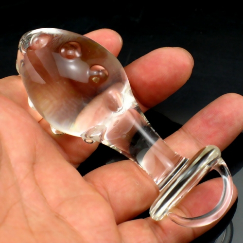 MOG Crystal glass G point anal plug