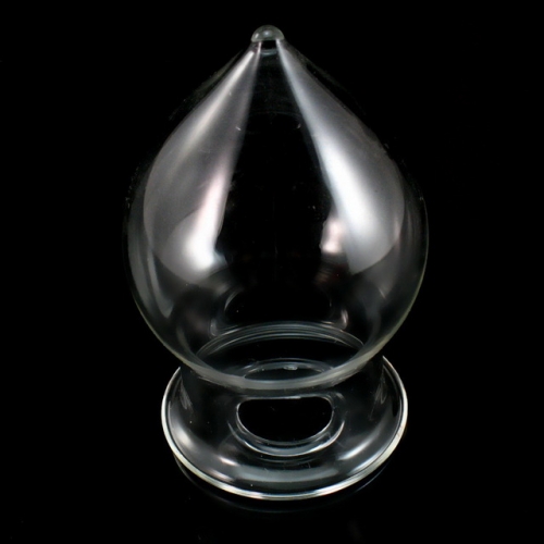 MOG Crystal glass transparent hollow anal plug