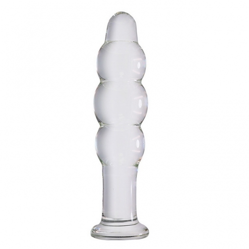 MOG Crystal glass pagoda anal plug