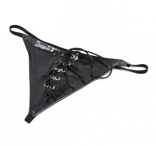 MOG Black binding straps sexy chastity pants