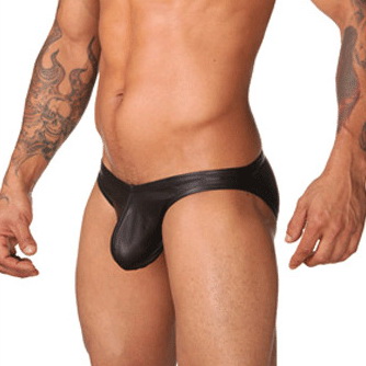 MOG Imitation leather sexy men's underwear