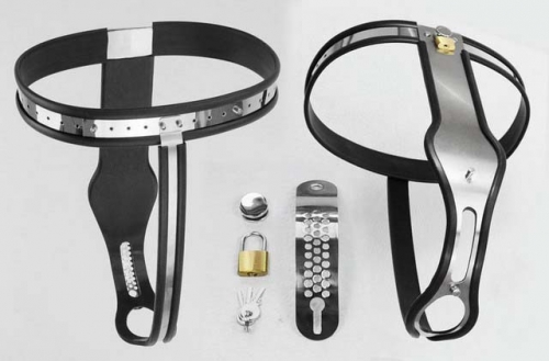 MOG New steel version of female T stainless steel chastity belt