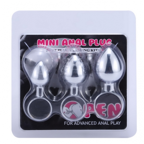 MOG Metal novice anal plug novice entry expanded anal G point backyard toy male and female appliance masturbation C-S M L