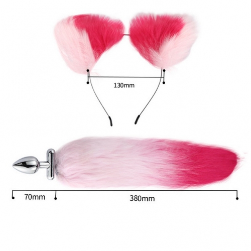 MOG Deformable replacement fox hair tail anal plug adult toy backyard cosplay female masturbation sex toys