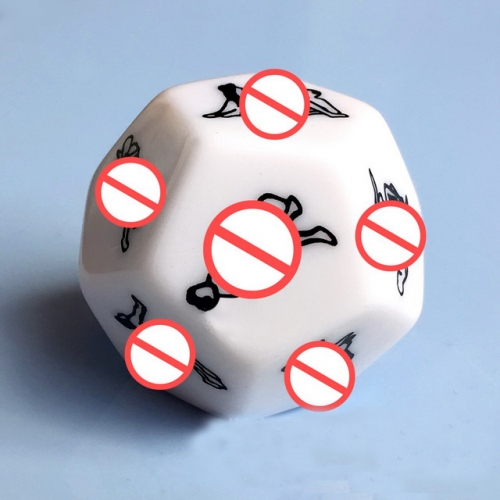 MOG 25MM Adult sex products 12-sided erotic posture dice couples flirting entertainment posture dice toy