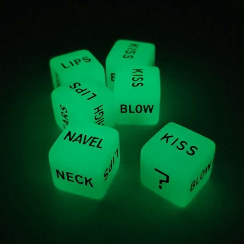 MOG 16MM fun English luminous carving dice adult supplies couple game dice