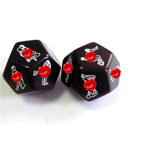 MOG 25MM black 12-sided fun dice dice sieve multi-sided action dice fun sieve