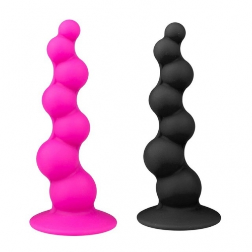 MOG Silica gel dislocation rear court pull beads anal plug for men and women with enlarged anal anal plug prostate back court massager sex toys